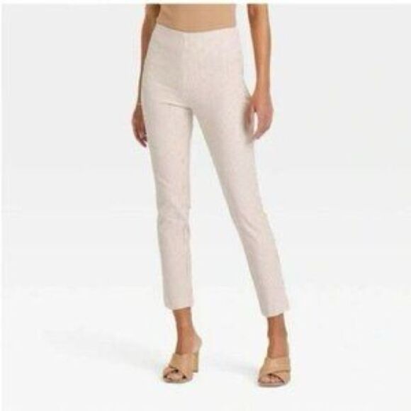 a new day Cream Cropped Ankle Pants - Picture 1 of 12